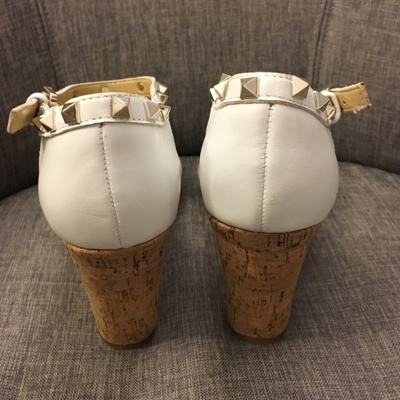 Marc Fisher Karyna Studded Leather Wedge - Picture 7 of 8